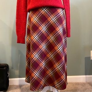 Bass Plaid Aline Skirt